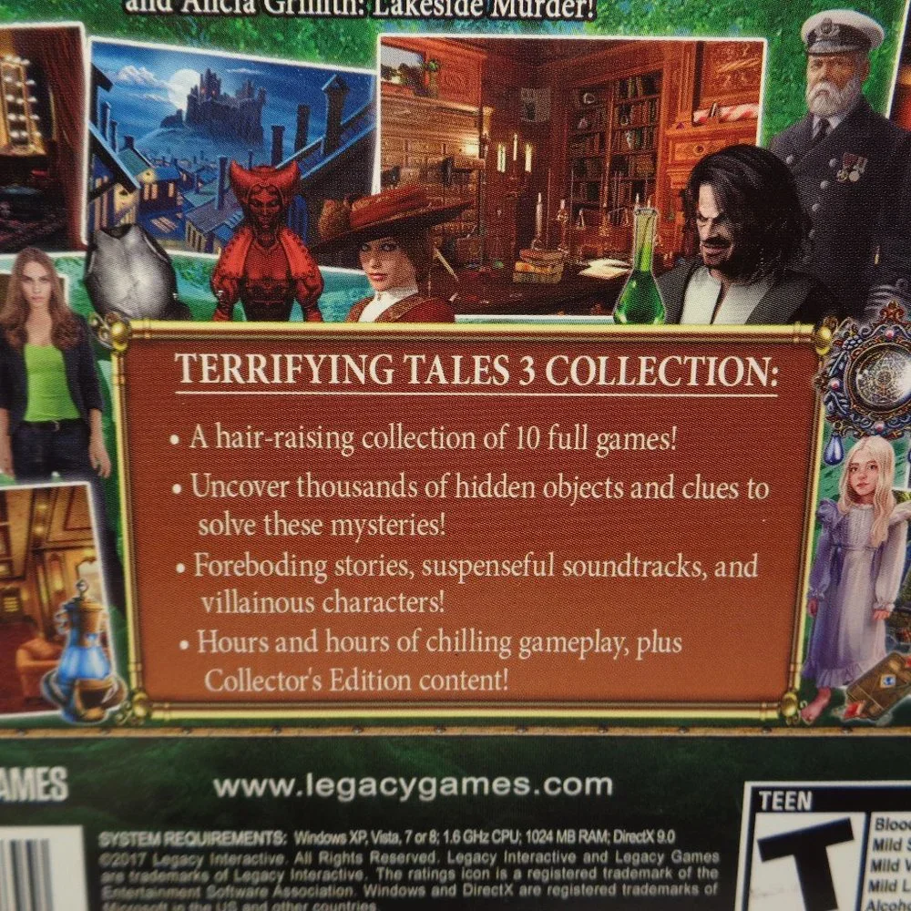 TERRIFYING TALES 3 / 10 Game Mega Pack New PC DVD-ROM Video Game